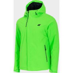 Kurtka narciarska męska. Pomarańczowe kurtki męskie 4f, na zimę, m, bez wzorów, z kapturem, narciarskie. Za 399,99 zł.