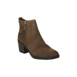 Botki Kangaroos 7106-07. Pomarańczowe botki damskie KangaROOS, bez obcasa, bez zapięcia. W wyprzedaży za 264,28 zł.