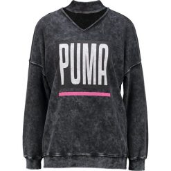 Bluzy damskie: Puma CHOKER CREW Bluza heavy wash black