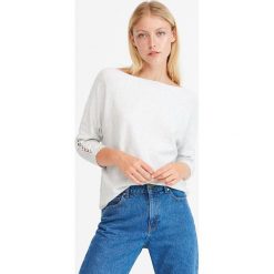Sweter nietoperz - Jasny szary. Szare swetry damskie Reserved, s, bez wzorów, bez rękawów, bez kaptura. Za 59,99 zł.