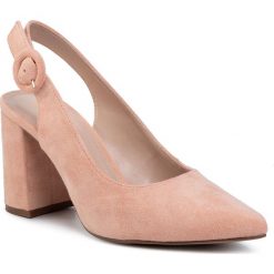 Sandały JENNY FAIRY - LS5233-01 Light Pink. Różowe klapki damskie Jenny Fairy, bez wzorów, ze skóry ekologicznej, bez obcasa, na obcasie. Za 79,99 zł.