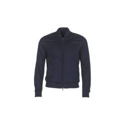 Kurtki krótkie Emporio Armani MORILE. Niebieskie kurtki męskie marki Emporio Armani, m, bez wzorów, krótkie, bez kaptura. Za 1023,20 zł.
