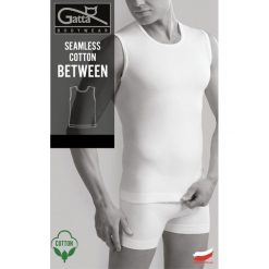 Koszulki sportowe męskie: GATTA Koszulka męska Seamless Cotton Between 9S WHITE r. XL