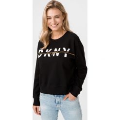 DKNY Bluza Czarny. Czarne bluzy damskie DKNY, m, z nadrukiem, z bawełny, sportowe, bez rękawów, bez kaptura. Za 309,95 zł.