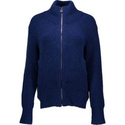 Golfy damskie: Sweter rozpinany w kolorze granatowym