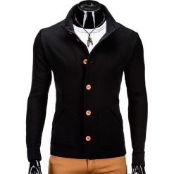 Bluzy męskie: BLUZA MĘSKA ROZPINANA CARMELO – CZARNA