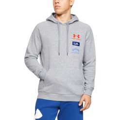 Under Armour Rival Originators Bluza Szary. Szare bluzy męskie Under Armour, l, bez wzorów, z bawełny, bez kołnierzyka, bez rękawów, bez kaptura. Za 240,95 zł.