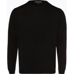 Finshley & Harding - Sweter męski z dodatkiem wełny merino, czarny. Czarne bez kategorii marki Finshley & Harding, m, z aplikacjami, z wełny. Za 59,95 zł.