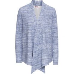 Bluza rozpinana z długim rękawem bonprix niebieski melanż. Niebieskie bluzy rozpinane damskie bonprix, melanż, z długim rękawem, długie. Za 44,99 zł.