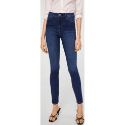 Mango - Jeansy Noa. Niebieskie rurki damskie marki Mango, z elastanu, z podwyższonym stanem. Za 119,90 zł.