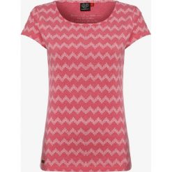 Ragwear - T-shirt damski, różowy. Różowe t-shirty damskie Ragwear, s, bez wzorów, z bawełny, bez kołnierzyka. Za 89,95 zł.