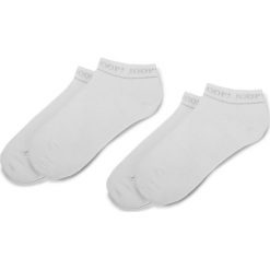 Zestaw 2 par niskich skarpet damskich JOOP! - Lurex Logo Sneaker 760.056 White 1000. Białe skarpetki damskie JOOP!, bez wzorów, z elastanu. Za 59,00 zł.