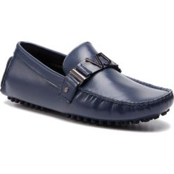 Mokasyny VERSACE JEANS - E0YTBSP1 70999 239. Niebieskie mokasyny męskie Versace Jeans, z jeansu, eleganckie. Za 639,00 zł.
