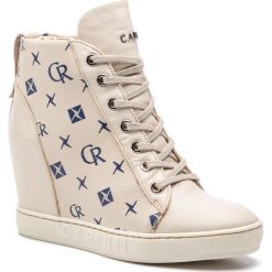 Sneakersy CARINII - B4915 N43-N44-000-B88. Brązowe półbuty damskie Carinii, na co dzień, bez wzorów, ze skóry, bez obcasa, na koturnie, bez zapięcia. W wyprzedaży za 309,00 zł.