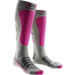Skarpety X-SOCKS SKI SILK MERINO LADY. Szare skarpetki damskie X SOCKS, bez wzorów, z jedwabiu. W wyprzedaży za 147,00 zł.
