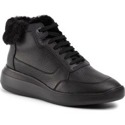 Sneakersy GEOX - D Rubidia B D94APB 046BH C9999 Black. Czarne półbuty damskie Geox, ze skóry. W wyprzedaży za 259,00 zł.