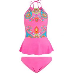 Tankini (2 części) bonprix jasny fuksja z nadrukiem. Stroje kąpielowe damskie bonprix. Za 79,99 zł.
