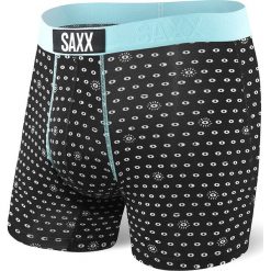 Bokserki męskie SAXX Vibe Black Icu. Czarne bokserki męskie marki Saxx, z dzianiny. Za 110,99 zł.