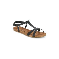 Sandały Casual Attitude ILEDNO. Czarne sandały damskie marki Casual Attitude, bez wzorów, casualowe, bez obcasa, bez zapięcia. Za 99,00 zł.