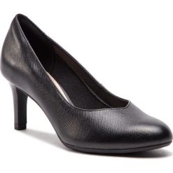 Półbuty CLARKS - Dancer Nolin 261371784 Black. Czarne półbuty damskie skórzane marki Clarks, na obcasie. W wyprzedaży za 229,00 zł.