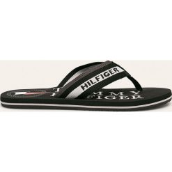 Tommy Hilfiger - Japonki. Czerwone kapcie męskie TOMMY HILFIGER, bez wzorów, ze skóry. W wyprzedaży za 129,90 zł.