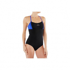 Strój jednoczęściowy do aquafitness Meg damski. Czarne stroje kąpielowe jednoczęściowe damskie marki NABAIJI. W wyprzedaży za 39,99 zł.
