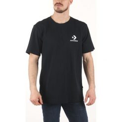 Converse Star Chevron Koszulka Czarny. Czarne t-shirty męskie Converse, l, z nadrukiem, z bawełny, retro, bez kołnierzyka, krótkie. Za 102,95 zł.