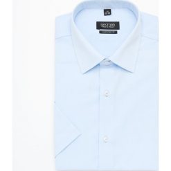 Koszula versone 2799 krótki rękaw custom fit błękit. Niebieskie koszule męskie Recman, m, bez wzorów, bez kołnierzyka, z krótkim rękawem. Za 139,00 zł.
