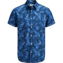 Jack&Jones Koszula męska Jorpaka Shirt SS Dark Denim (rozmiar S). Koszule męskie Jack&Jones, s, bez wzorów, z denimu, bez kołnierzyka, bez rękawów. W wyprzedaży za 83,00 zł.
