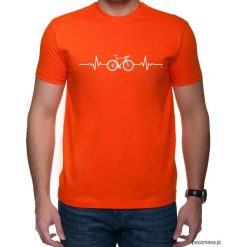 Koszulka T-SHIRT EKG szosa Red. Czerwone t-shirty męskie z nadrukiem Pakamera, m. Za 75,00 zł.