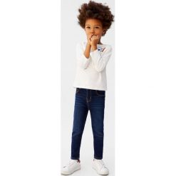 Mango Kids - Jeansy dziecięce Diego 80-104 cm. Zielone spodnie chłopięce Mango Kids, bez wzorów, z elastanu. Za 59,90 zł.