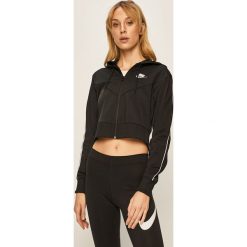 Nike Sportswear - Bluza. Czerwone bluzy damskie Nike Sportswear, s, z aplikacjami, z elastanu, bez rękawów, z kapturem. Za 249,90 zł.