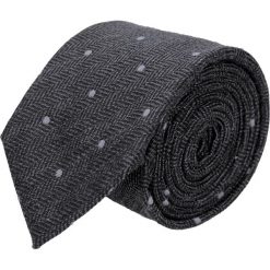 Krawaty męskie: krawat cotton grafit classic 201