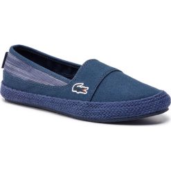 Espadryle LACOSTE - Marice 119 1 Cfa 7-37CFA003295K Nvy/Nvy. Niebieskie espadryle damskie Lacoste, bez wzorów, z tworzywa sztucznego, bez obcasa, na płaskiej podeszwie. Za 299,99 zł.