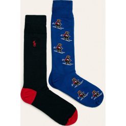 Polo Ralph Lauren - Skarpety (2 pack). Niebieskie skarpetki męskie Polo Ralph Lauren, bez wzorów, z elastanu. W wyprzedaży za 99,90 zł.