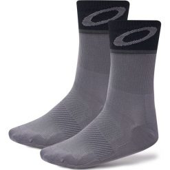 OAKLEY skarpety rowerowe męskie Cool Gray. Szare skarpetki męskie Oakley, bez wzorów. Za 51,00 zł.