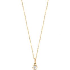 PROMOCJA Złoty Wisiorek - złoto żółte 585, Brylant 0,12ct. Żółte łańcuszki męskie marki W.KRUK, złote. W wyprzedaży za 899,00 zł.