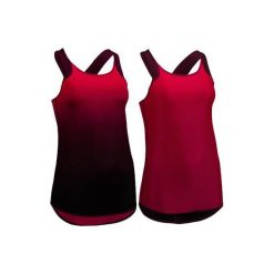 Top fitness kardio 520 damski. Różowe topy sportowe damskie marki DOMYOS, l, z elastanu, na fitness i siłownię. Za 44,99 zł.