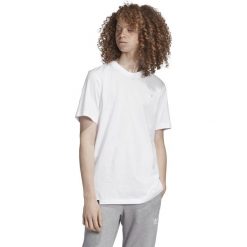 Adidas Originals Koszulka Biały. Białe podkoszulki męskie adidas Originals, s, bez wzorów, z bawełny, bez kołnierzyka, z krótkim rękawem, krótkie. Za 107,95 zł.