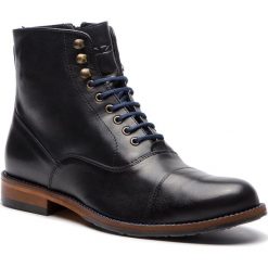 Kozaki KAZAR - Stewart 33553-01-19 Navy. Niebieskie glany męskie Kazar, na zimę, ze skóry, na zamek. Za 569,00 zł.