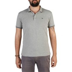 Emporio Armani koszulka polo męska XL szara. Szare koszulki męskie Emporio Armani, xl, bez wzorów, bez rękawów. Za 475,00 zł.
