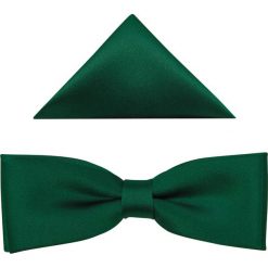 Ciemnozielona mucha męska slim B62. Muszki męskie Modini Moda Męska, na co dzień, bez wzorów, z tkaniny, eleganckie. W wyprzedaży za 45,00 zł.