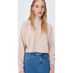Bluza z dekoltem typu turtle neck - Beżowy. Brązowe bluzy damskie Sinsay, s. Za 29,99 zł.