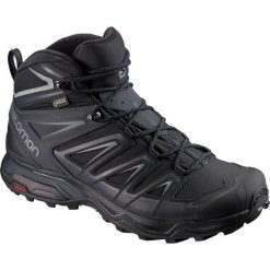 Buty trekkingowe męskie: Salomon Buty męskie X Ultra 3 Wide Mid GTX Black/India Ink r. 45 1/3 (401293)