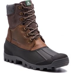 Śniegowce KAMIK - Hudson5 WK0727 Dark Brown. Pomarańczowe śniegowce męskie Kamik, bez zapięcia, thinsulate. Za 549,00 zł.
