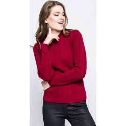 Lacoste - Sweter. Brązowe swetry klasyczne damskie marki Lacoste, s, z bawełny, z okrągłym kołnierzem. W wyprzedaży za 319,90 zł.