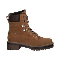 Tamaris Buty kolor koniaku female brązowy 36. Pomarańczowe botki damskie Tamaris, z polaru, klasyczne, bez obcasa, na sznurówki. Za 359,00 zł.