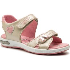 SUPERFIT-4-09131-96 METALLIC/PINK D. Żółte sandały dziewczęce Superfit, ze skóry ekologicznej, bez zapięcia. Za 299,00 zł.
