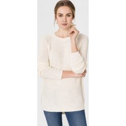 Vero Moda Leanna Sweter Biały. Białe bluzy damskie Vero Moda, l, bez wzorów, z materiału, bez rękawów, bez kaptura. Za 118,95 zł.