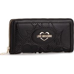 Duży Portfel Damski LOVE MOSCHINO - JC5645PP07KD200A Neo. Czarne portfele damskie Love Moschino, bez wzorów, ze skóry ekologicznej. Za 459,00 zł.